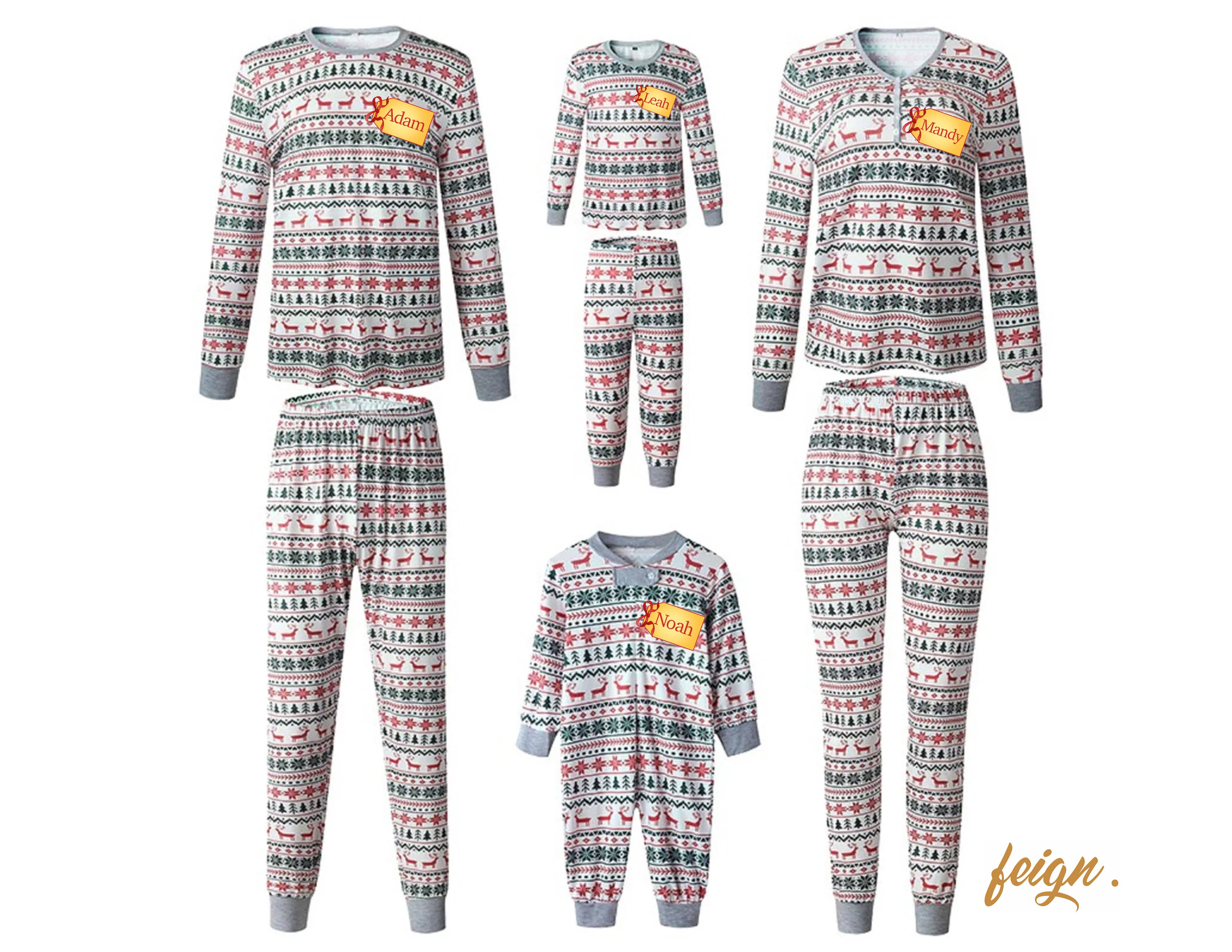 Christmas Pajamas Christmas Tree Pattern