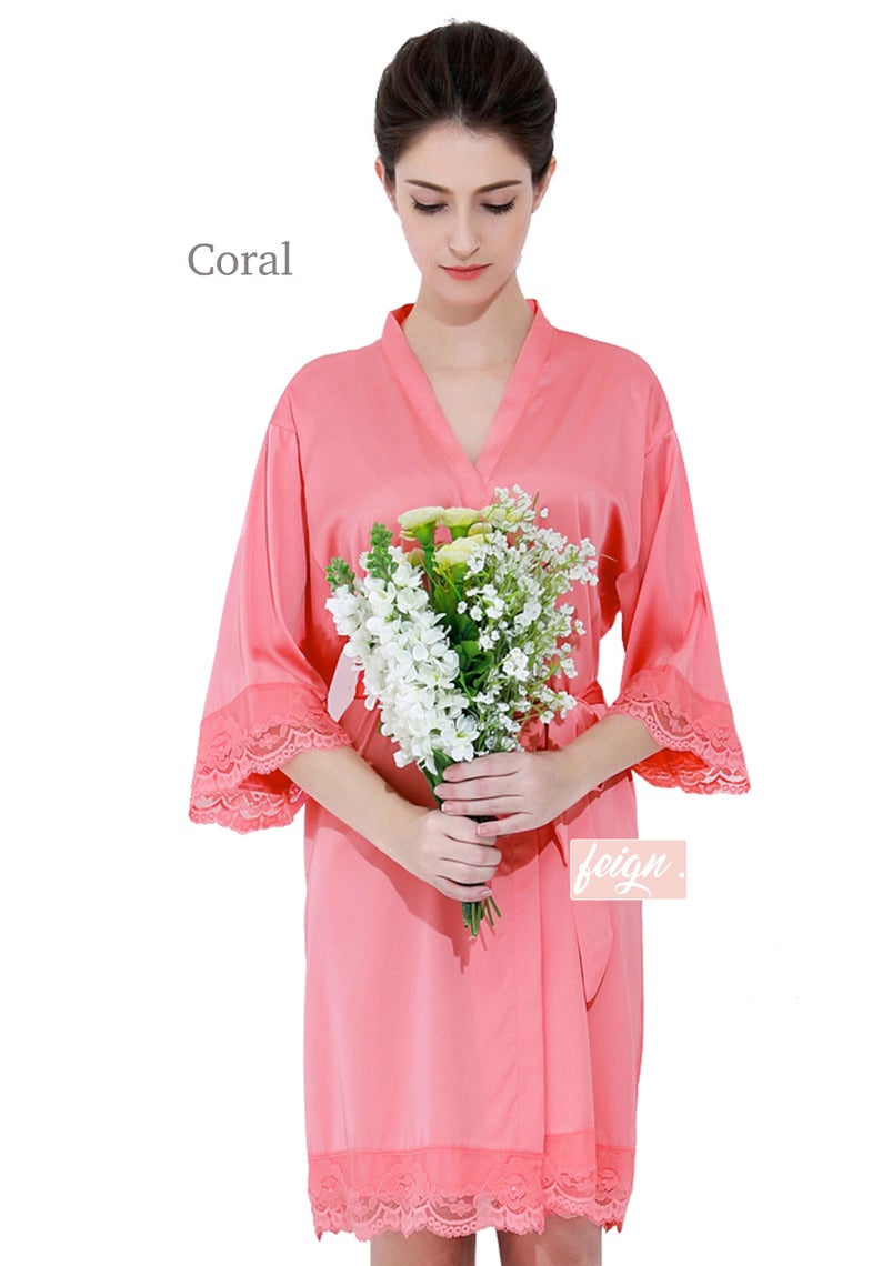 Regular Lace Bridal Robe