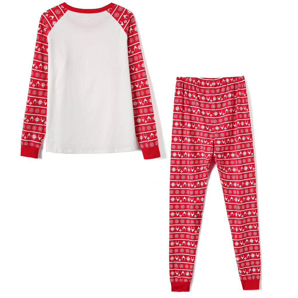 Red white christmas pajamas sale